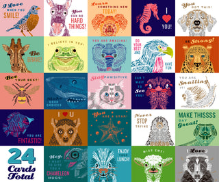 Set of 24 Printable Lunchbox Note Cards - Part 2
