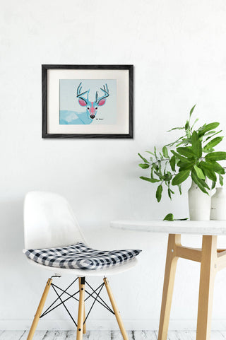 Oh Deer! Art Print