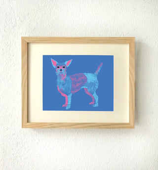 Dog print set of 3 - Dachshund, French Bulldog, Chihuahua Art Prints