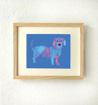 Dog print set of 3 - Dachshund, French Bulldog, Chihuahua Art Prints
