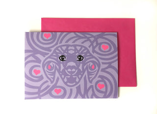 Dog Heart Card