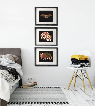Southwestern Texas Animal Art Prints - Set of 3