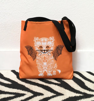 Halloween Cat Tote Bag