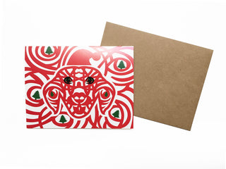 Dog Holiday Tree Card