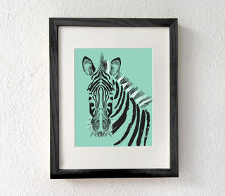 Zebra Art Print