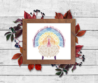 Colorful Turkey Art Print