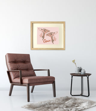 Gemini Zodiac Art Print