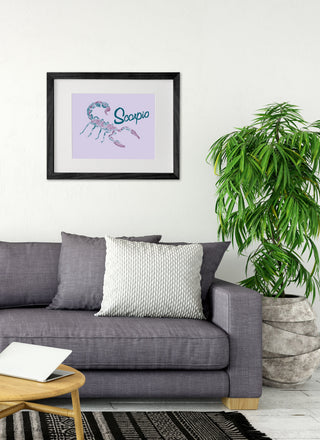 Scorpio Zodiac Art Print