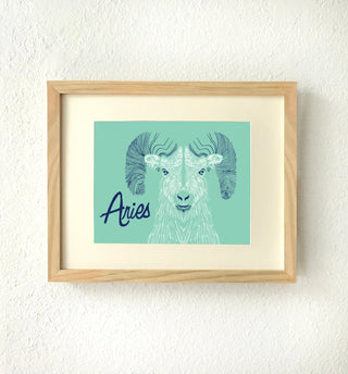 Aries Zodiac Art Print