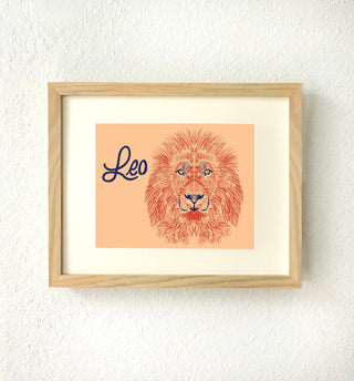 Zodiac Leo Art Print