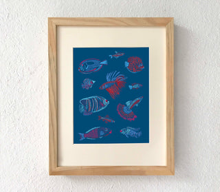 Tropical fish, Tropical fish decor, Tropical fish print, Fish gifts, Fish decor, Fish print, Fish poster, Aquatic art, Underwater art, Fish