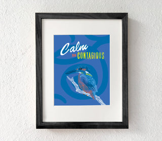 Kingfisher Bird Art Print