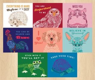 Set of 8 Printable Lunchbox Note Cards - Animal 7