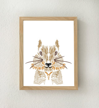 Set of 6 Printable Woodland Animal Nursery Prints