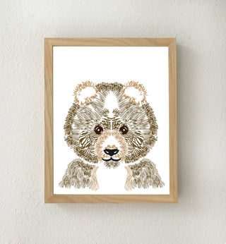 Set of 6 Printable Woodland Animal Nursery Prints