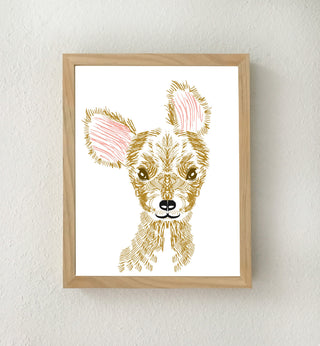 Set of 6 Printable Woodland Animal Nursery Prints
